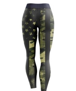 Alternative view of Camouflage Flag CoolWick Leggings