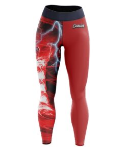 Electric Red Tornado CoolWick Leggings