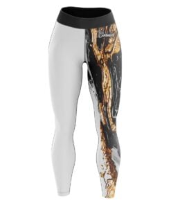 Liquid Black and Gold CoolWick Leggings