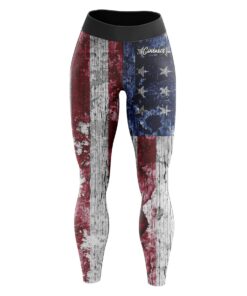 Rustic Flag CoolWick Leggings