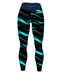 Turqouise Waverly CoolWick Leggings