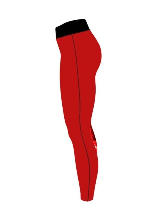 Electric Red Tornado CoolWick Leggings - Image 3