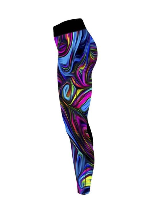 Psychadelic Swirl CoolWick Leggings - Image 3
