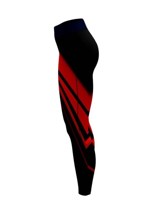 Steaming Dynamic Red CoolWick Leggings - Image 3
