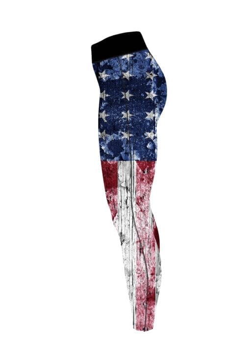 Rustic Flag CoolWick Leggings - Image 3