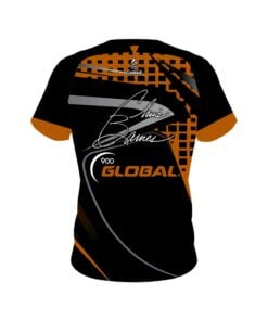 Alternative view of Chris Barnes Orange Slash CoolWick Bowling Jersey