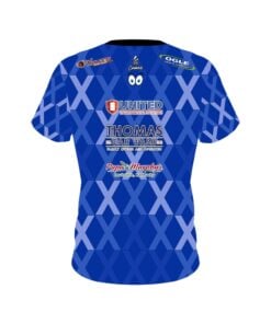 Alternative view of Matt Ogle DV8 Blue X Replica CoolWick Bowling Jersey