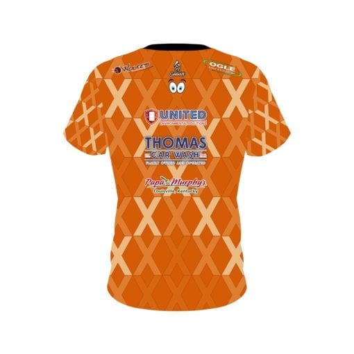 Matt Ogle DV8 Orange X Replica CoolWick Bowling Jersey - Image 2