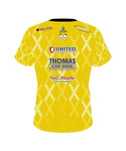 Alternative view of Matt Ogle DV8 Yellow X Replica CoolWick Bowling Jersey