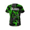 900 Global Green Triangles CoolWick Bowling Jersey - Image 2