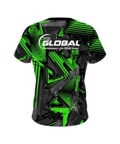 Alternative view of 900 Global Green Triangles CoolWick Bowling Jersey