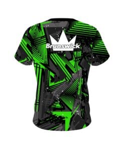 Alternative view of Brunswick Green Triangle CoolWick Bowling Jersey