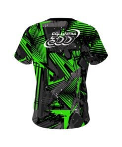 Alternative view of Columbia 300 Green Triangle CoolWick Bowling Jersey