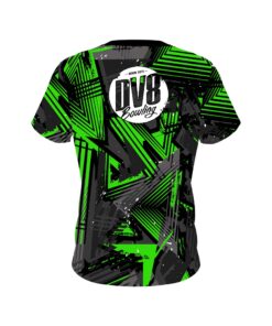 Alternative view of DV8 Green Triangles CoolWick Bowling Jersey