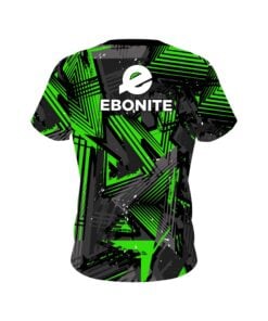 Alternative view of Ebonite Green Triangles CoolWick Bowling Jersey