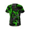 Plain Green Triangles CoolWick Bowling Jersey - Image 2