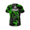 Roto Grip Green Triangles CoolWick Bowling Jersey - Image 2
