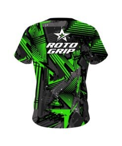 Alternative view of Roto Grip Green Triangles CoolWick Bowling Jersey