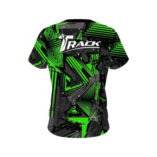 Track Green Triangles CoolWick Bowling Jersey - Image 2