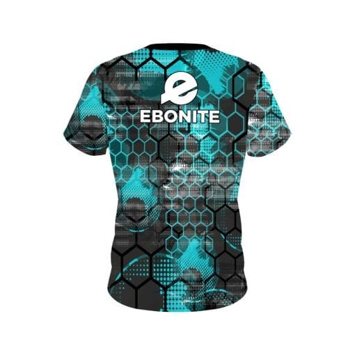 Ebonite Teal Honeycomb CoolWick Bowling Jersey - Image 2