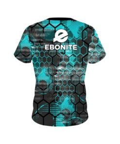 Alternative view of Ebonite Teal Honeycomb CoolWick Bowling Jersey