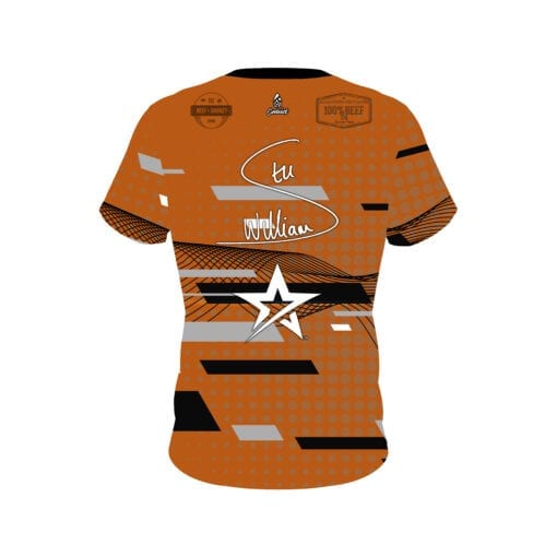 Roto Grip Stu Williams Badass Orange CoolWick Bowling Jersey - Image 2