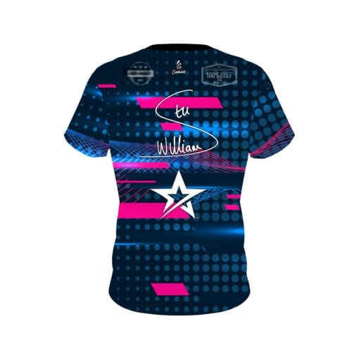 Roto Grip Stu Williams Pretty In Pink CoolWick Bowling Jersey - Image 2
