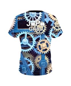 Alternative view of JoPo Grips Turning Gears CoolWick Bowling Jersey
