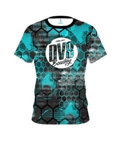 DV8 Teal Honeycomb CoolWick Bowling Jersey