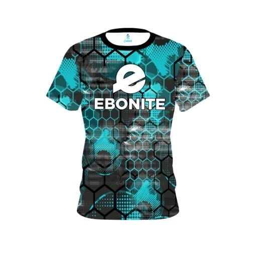 Ebonite Teal Honeycomb CoolWick Bowling Jersey
