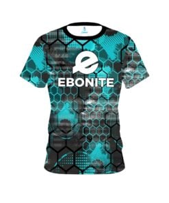 Ebonite Teal Honeycomb CoolWick Bowling Jersey