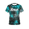 Radical Teal Honeycomb CoolWick Bowling Jersey