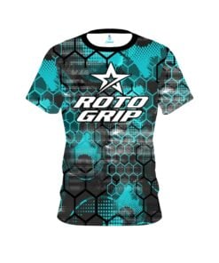 Roto Grip Teal Honeycomb CoolWick Bowling Jersey