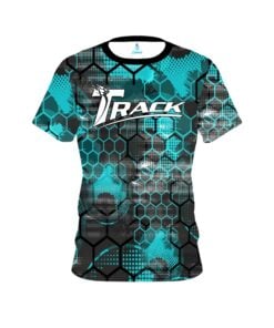 Track Teal Honeycomb CoolWick Bowling Jersey