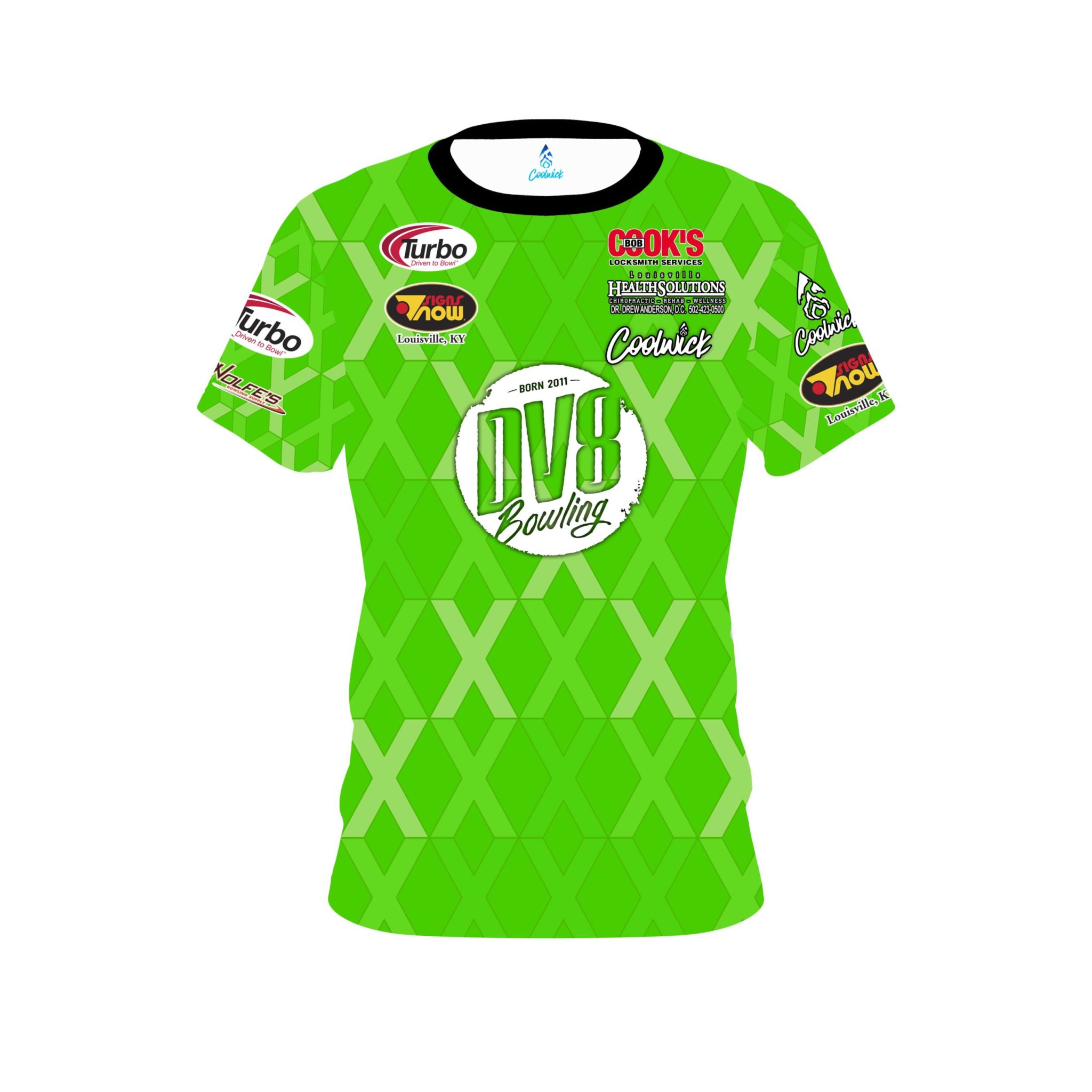 Matt Ogle DV8 Lime Green X Replica CoolWick Bowling Jersey