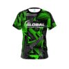 900 Global Green Triangles CoolWick Bowling Jersey