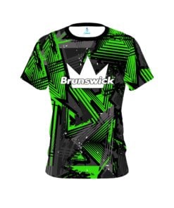 Brunswick Green Triangle CoolWick Bowling Jersey