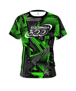 Columbia 300 Green Triangle CoolWick Bowling Jersey