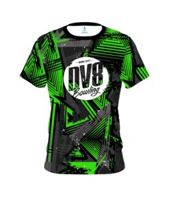 DV8 Green Triangles CoolWick Bowling Jersey