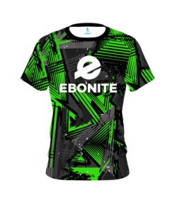 Ebonite Green Triangles CoolWick Bowling Jersey