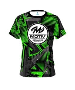 Motiv Green Triangles CoolWick Bowling Jersey