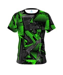 Plain Green Triangles CoolWick Bowling Jersey