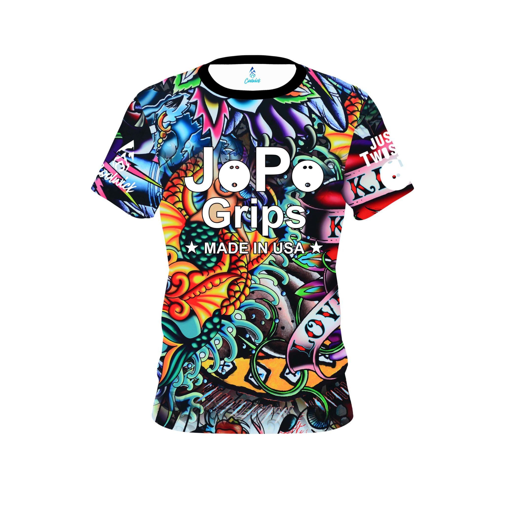 JoPo Grips Tattoo Sleeve CoolWick Bowling Jersey