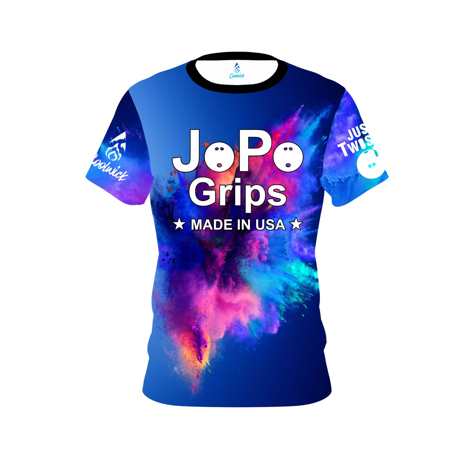 JoPo Grips Color Burst CoolWick Bowling Jersey - CoolWick Bowling Apparel