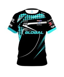 Chris Barnes Turquoise Slash CoolWick Bowling Jersey