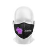 Wisconsin YBT Coolwick Black Purple Dye Sublimated Mask