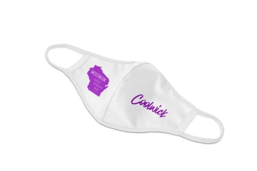 Wisconsin YBT Coolwick White Dye Sublimated Mask - Image 2