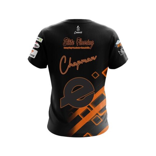 Ebonite AJ Chapman Orange Element CoolWick Bowling Jersey - Image 2