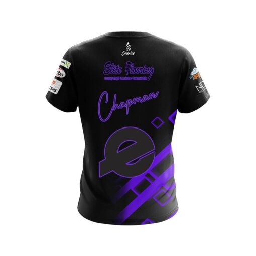 Ebonite AJ Chapman Purple Element CoolWick Bowling Jersey - Image 2