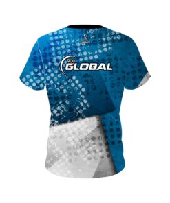 Alternative view of 900 Global Blue Grungey CoolWick Bowling Jersey